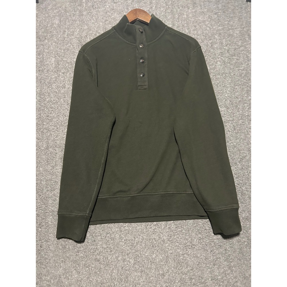 Polo ralph lauren shawl henley sweater green olive size XL pullover cotton